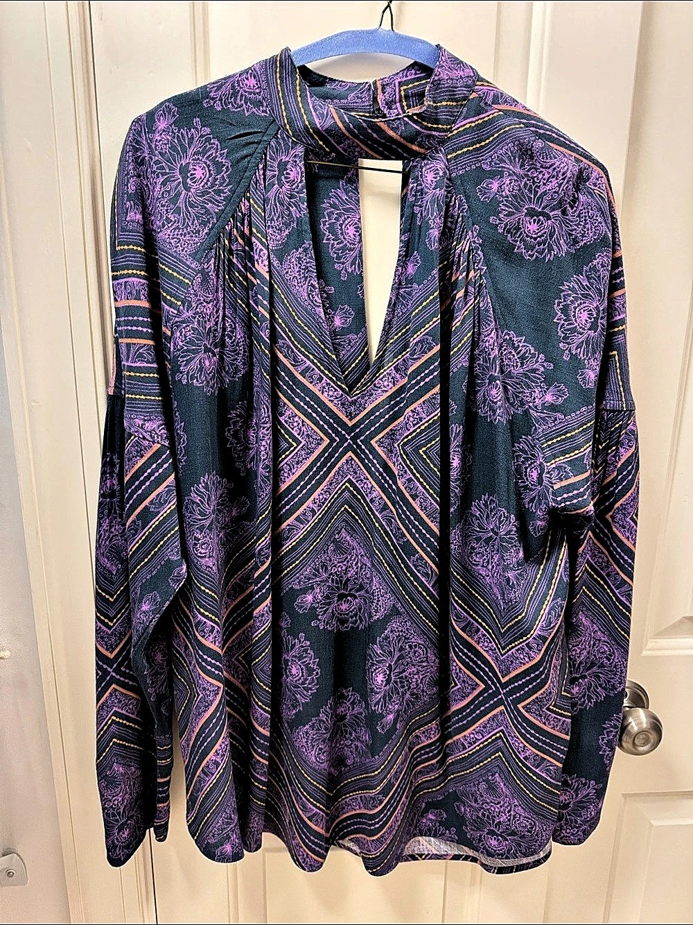 Free People Walking On A Dream Tunic Purple & Blue